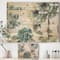 Designart - My Greenhouse Cottage Flowers I - Farmhouse Print on Natural Pine Wood
